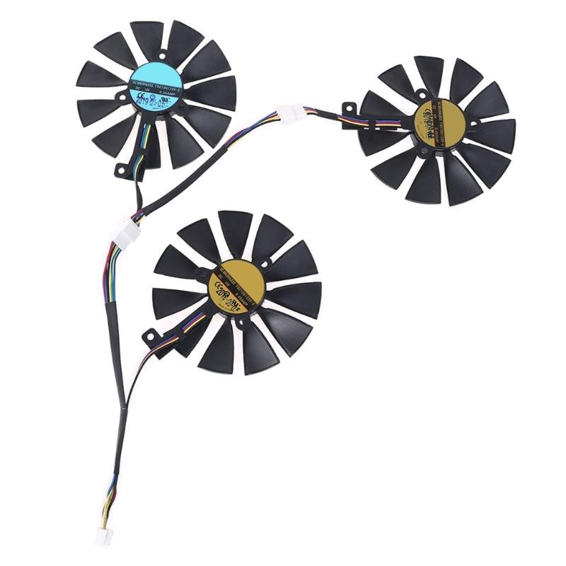 Новый 88-мм вентилятор охлаждения графического процессора T129215SH для C 12 В 0,30 А для ASUS OG-STRIX- TX2080ti 2080 TX2070 TX2060 s Card Fa