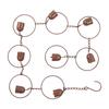 Bell Wind Chime Sturdy Metal Round Ring Bell Wind Chimes for Home Living Room Bedroom Office Garden