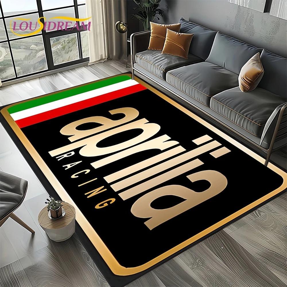 Aprilia Racing Car Logo Большой Ковер Коврик для Дома Гостиной Спальни Дивана Прихожей Декор Ковер для Детской Зоны Нескользящий Коврик для Пола