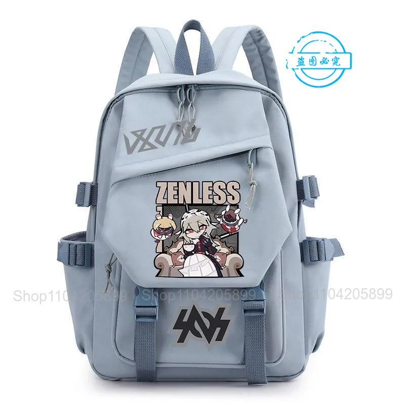 Рюкзак Zenless Zone Zero Аниме Игра Девочки Мальчики Mochila Студенческие Школьные Сумки Мультяшный Дорожный Рюкзак Праздничный Подарок