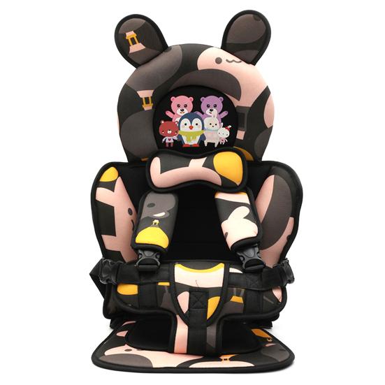 Car Seat Cover Cartoon Animal Pattern Adjustable Breathable Baby Car Seat Cushion for Children