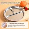 2-Pack Stainless Steel Suction Plate Baby Silicone Plate Set with 2 Forks & Spoons, BPA-Free Food-Grade Material | Dishwasher Safe | Easy to Clean