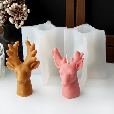 3D силиконовая форма для головы животного: овцы, ежа, пятнистого оленя. Инструменты для декорирования, изготовления свечей, ароматерапии, гипсовой смолы.