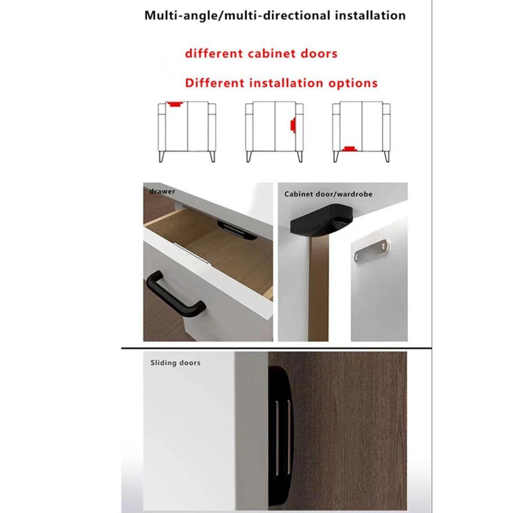 No-punch Invisible Door Suction Hidden Door Closer Durable Cabinet Door Catches  Cupboard