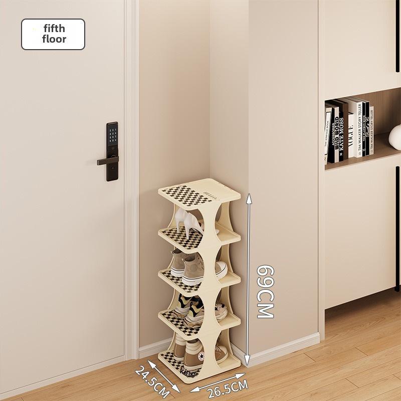 Компактная полка для обуви — идеально подходит для небольших помещений и узких проходов — многоуровневый шкаф для хранения обуви для дома, офиса или общежития