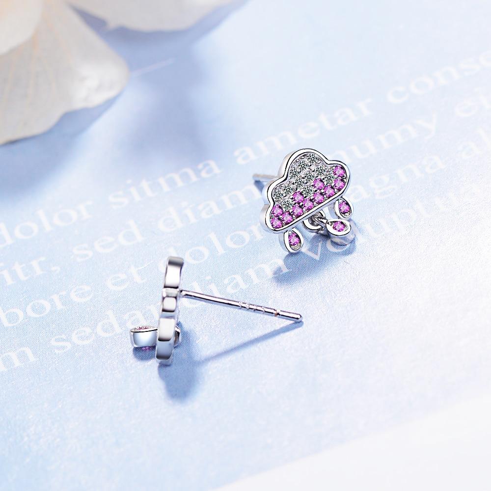 Милые, очаровательные серьги-капли из стерлингового серебра 925 пробы с мозаикой из циркония для женщин и подруг в подарок Oorbellen S -E780