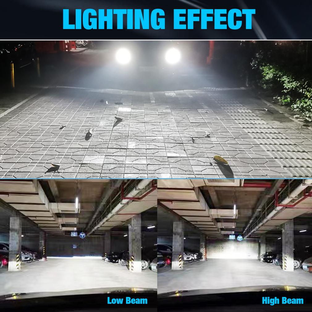 2 шт. H4 H7 светодиодные линзы проектора H8 H11 9005 HB3 9006 HB4 9012 Hir2 автомобильные лампы LHD RHD Canbus 100 Вт 30000LM мощный мини-налобный фонарь