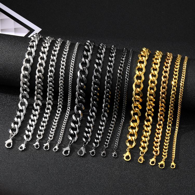 Motorcycle Men's Mobile Phone Shiny Bracelet Fashion Party Bracelet Chain Link Bracelet Hip Hop Jewelry Korean Simple Bracelet Men's Bracelet Women's