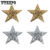 10PCS Sequins Embroidery Patches Pentagram Clothing Patches Clothing Repair Accessories Bags Sewing Patches