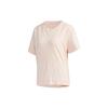 Logo Print Sports Casual T-Shirt Women Tops Pink GK3332
