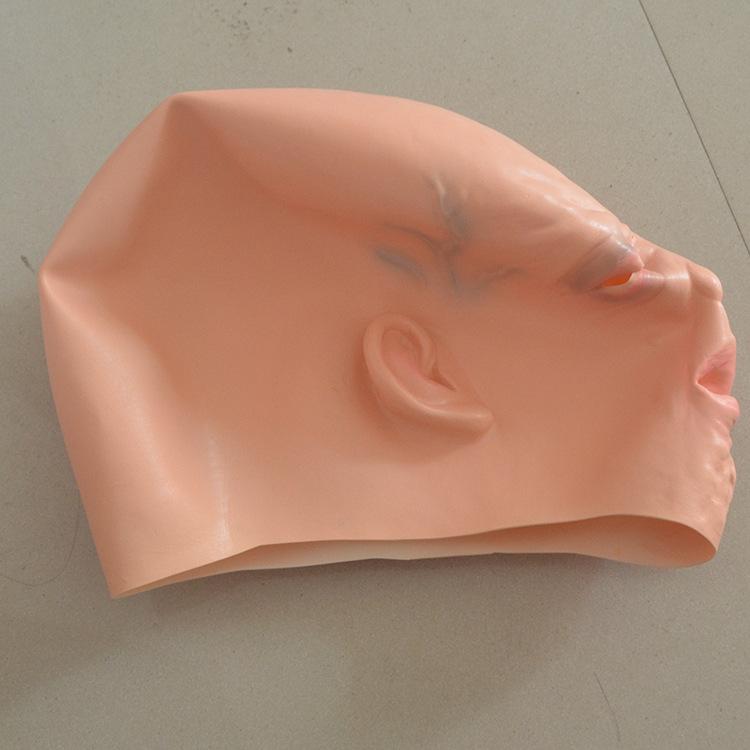 Halloween latex crying child mask Funny character headgear for masquerade party props