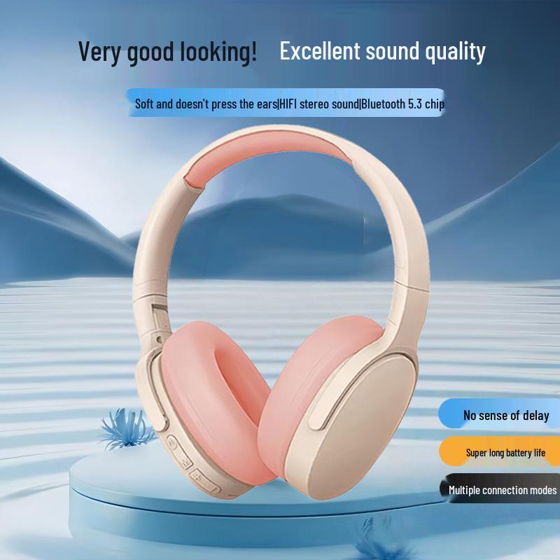P2961 Беспроводная Bluetooth игровая гарнитура с тяжелыми басами, полноразмерная, для музыки и универсальная совместимость со смартфоном