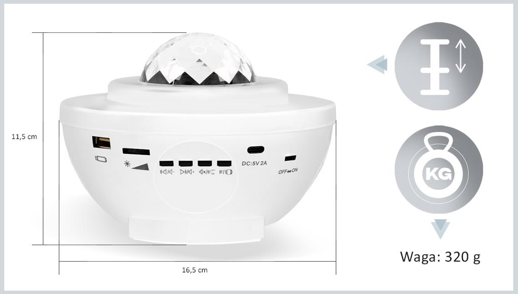 MM-SL100-W CometGlow Star Projector