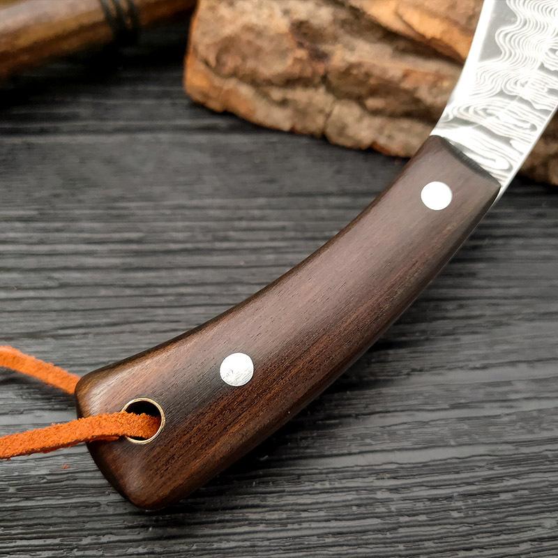 Нож для обвалки с дамасским узором, кованый кухонный нож из нержавеющей стали, нож для фруктов, нож для мяса, нож-измельчитель, резак