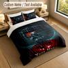 3Pcs Bedding Set Custom Name Text, 1 Sheet 2 Pillowcases Home Bed DecorIT Pennywise