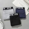 Men's Letter Print Boxer Shorts Soft Breathable Underwear Comfortable Elastic Waistband  Sporty & Casual Boxers Underpants
