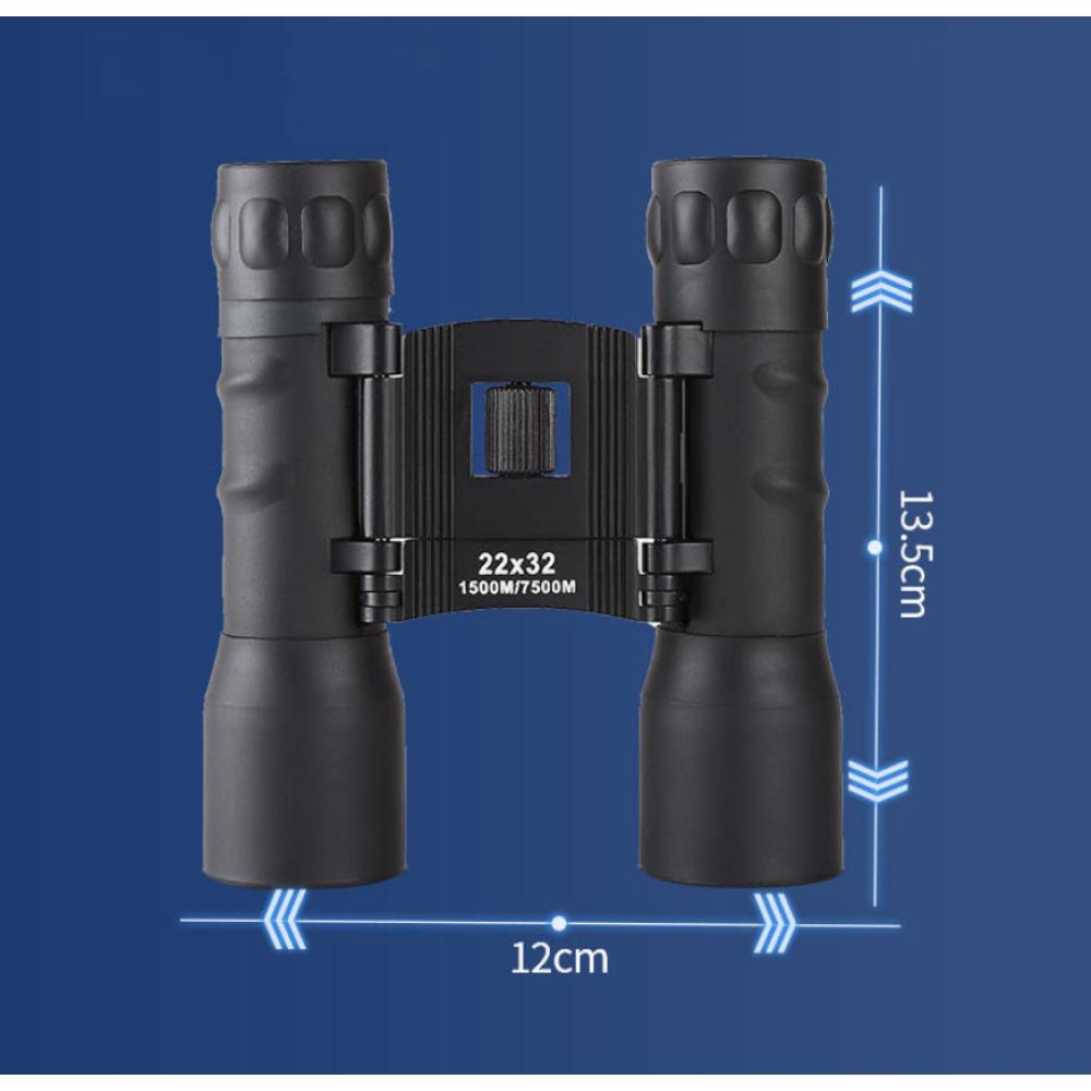 Профессиональный бинокль 22x32 при слабом освещении, портативный охотничий телескоп ночного видения, большой дальности для наблюдения за птицами, походов, кемпинга