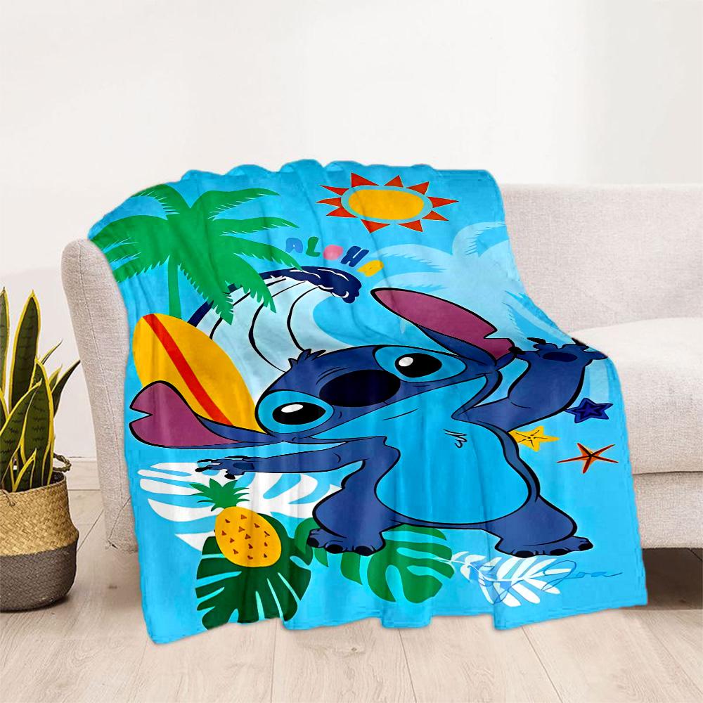 Stitch Stars Fantasy Artwork Blanket Warmthful Decor Great for Seaside Couch Bed for All Occasions Modern Style Gift for Travel Home Birthdays