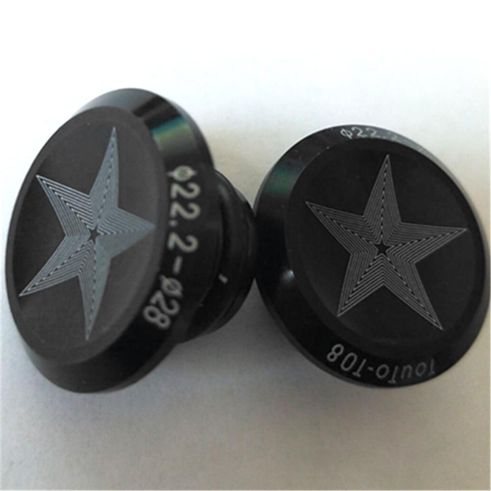 Спортивный модный уличный набор из 2 шт., алюминиевый руль для горного велосипеда, ручки из сплава, заглушки, концы стержней