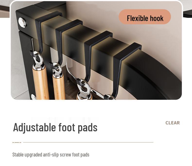 Compact Kitchen Countertop Spice and Condiment Rack