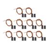 10 Sets Magnetic Reed Switch DC100V NC Recessed Wired Door Window Contact Sensor Switch for Alarm Sy