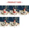 Рождественская фигурка Фигурка Декор Смола Статуэтки Санта-Клауса Рождественские декоративные фигурки Центральный элемент стола для праздника