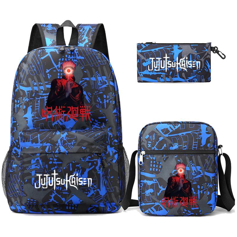 3 шт./компл. аниме рюкзак для мальчиков и девочек легкие сумки Hildren обратно в школу школьный рюкзак студент Kawaii рюкзак