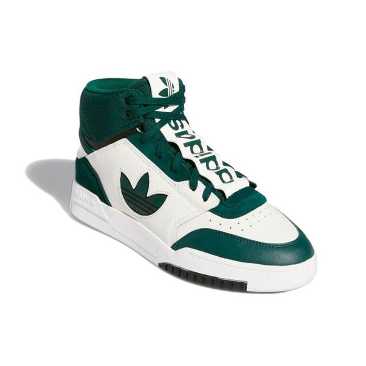 Adidas Оригинальные высокие кеды для скейтбординга Originals Drop Step XL Унисекс Белый Зеленый Черный GV9328