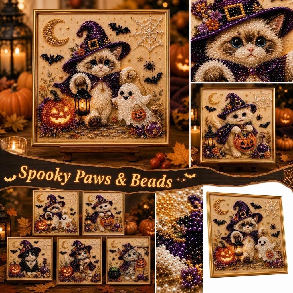 Хэллоуинская роспись бисером Сделай сам и мероприятие