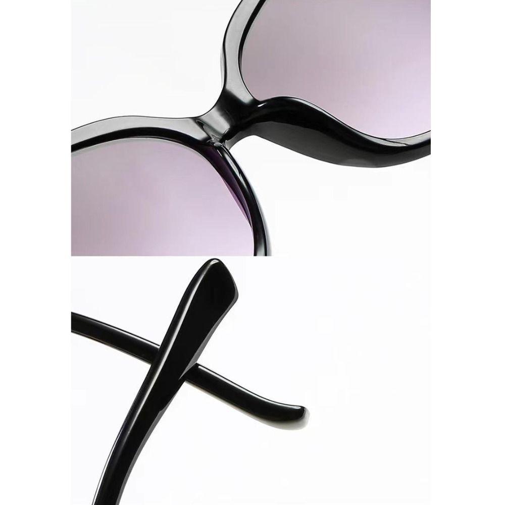Large Frame Eyewear Outdoor Sunglasses Sun-Protective Black Shades Glasses  for Women