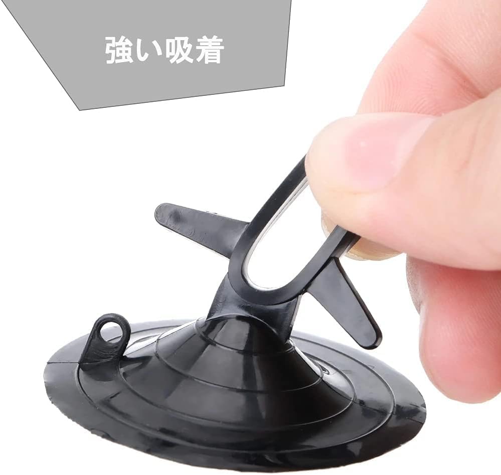Присоска для парковочного солнцезащитного козырька Присоска Сильная присоска Вакуумный крючок Замена Ассистент Черный 1,8 дюйма (4,5 см)