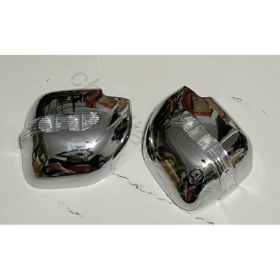 Хромированная накладка на боковое зеркало для 01-06 Mitsubishi Montero зеркало заднего вида светодиодная подсветка