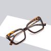 Vintage Luxury Cat Eye Square Frame Blue Light Blocking Glasses, Oversized & Face Slimming With Personalized Style 3879