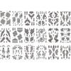 India Mehndi Flower Henna Temporary Tattoo Body Art Sticker  Finger Hand Legs Arm