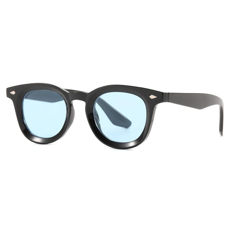 Retro Square Concave Sunglasses Women Punk Rivets UV400 Olive Green Leopard Eyewear Fashion Shades Men Sun Glasses