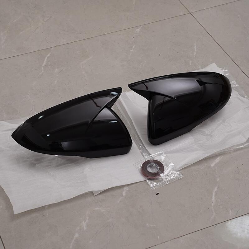 2x Gloss Black Side Rear View Mirror Cover Cap Trim For KIA K5 Optima 2016-2020