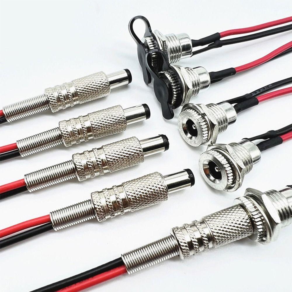 1Pcs DC099 Female Panel Mount Connector 20cm Charging Power Socket Wiring Assembly Accessory