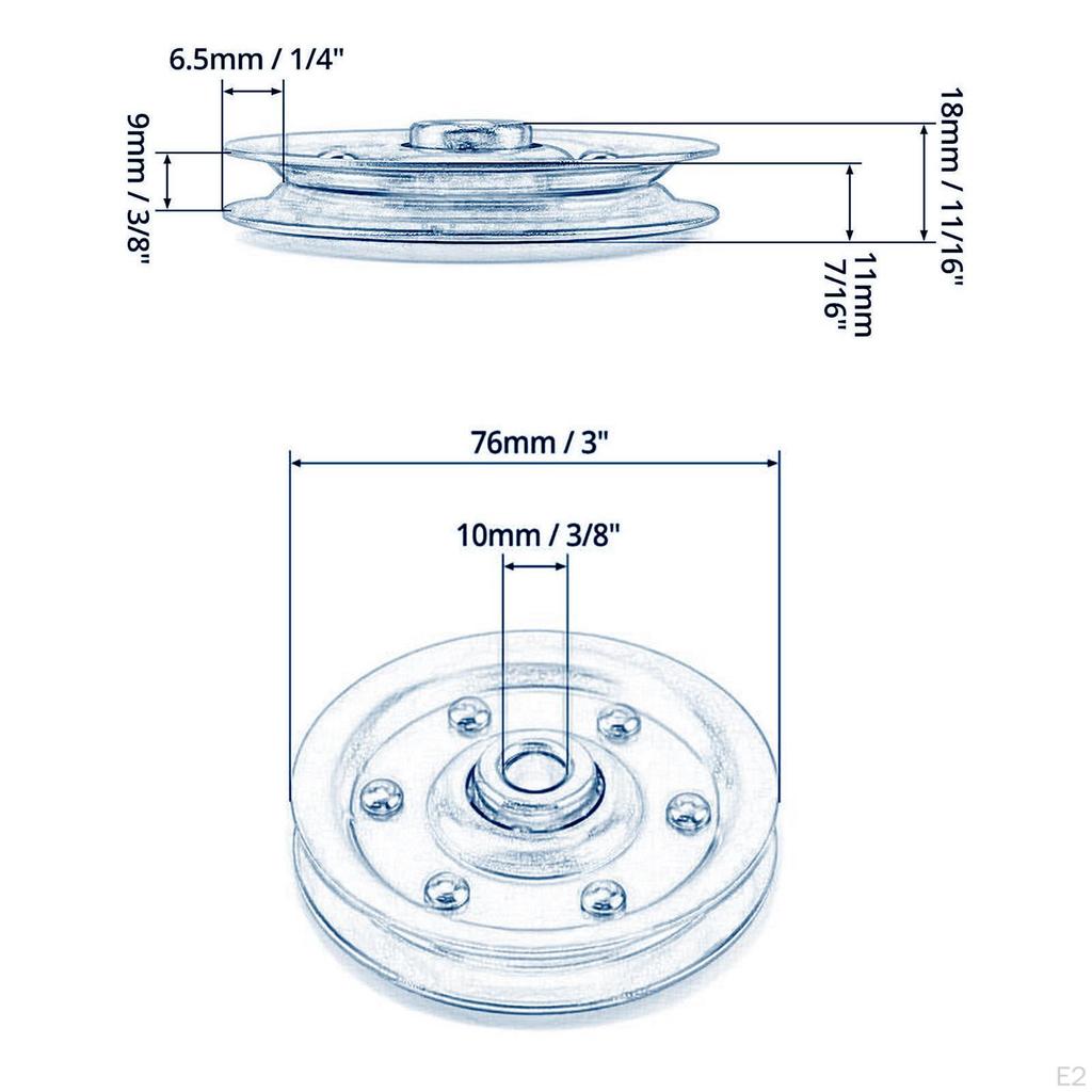 Тяжелый гаражный шкив, металлический шкив, простая установка, замена, 3-дюймовое колесо