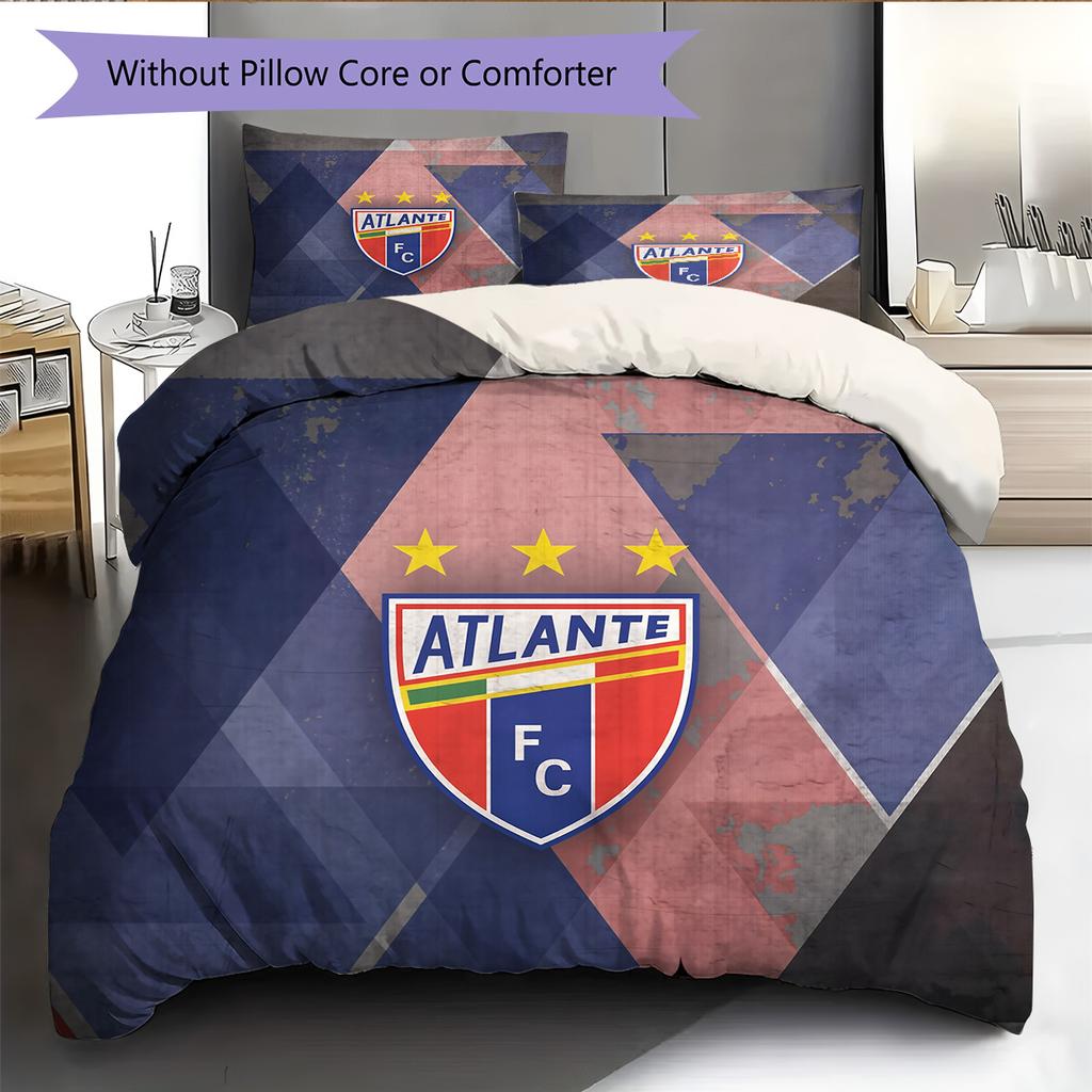 Club Atlético Atlante Pattern Bedding Quilt Set Home Decoration Gift (1 * duvet cover + 2 * pillowcase without core)