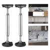 1 Pair Furniture Support Legs Adjustable Stainless Steel Telescopic Poles Easy Installation Support Legs with