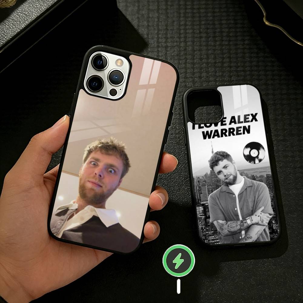 A-Alex W-Warren Singer СМЕШНОЙ Магнитный Чехол для Телефона для iPhone 17/16/15/14/13/12/Plus/Pro/Max для Магнитной Беспроводной Зарядки