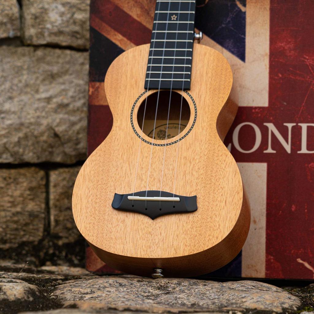 Набор для начинающих сопрано из 6 укулеле из красного дерева Enya Ukulele, ремень для укулеле, в комплект входит укулеле/Детали укулеле/Один EUS-25D, чехол, тюнер, струны, медиатор,