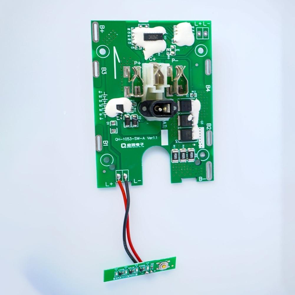 1pc Lithium Battery Protection Board With LED Light Indicator Power Tools Replacement Electric Drill Protection Board Parts