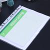 100PCS Loose Leaf A4 Loose-leaf File Pocket Transparent Archive Bag File Storage Protective Film