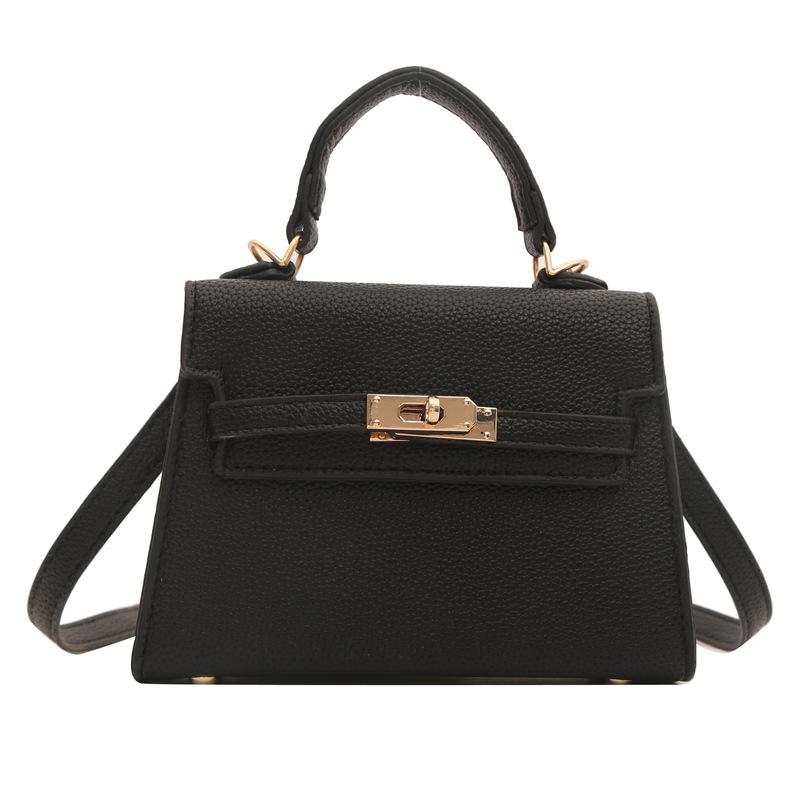 Модная женская нежная темпераментная простая однотонная маленькая сумка женская сумка через плечо с замком женская