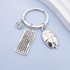 European and American Fashion Keyboard, Mouse @headset DIY Key Chain Creative Computer Engineer Game Expert Key