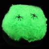 Halloween Spider Cotton Bar KTV Decoration Supplies Ghost Festival Scene Decoration Props Spider Web Spider Silk