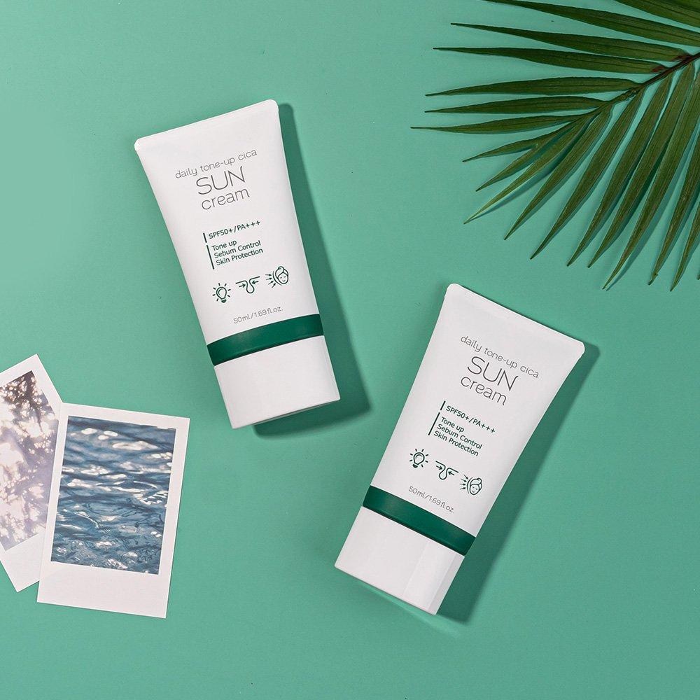 Prrreti daily tone-up cica солнцезащитный крем 50 мл