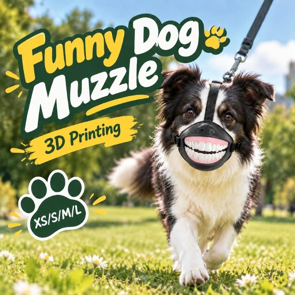 Breathable Funny Dog Muzzle Lightweight Dog Costume Muzzle Novelty Pet Mouth Cover  Pet Party