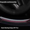 Автомобильная Обложка-Оплетка Руля Для Dodge Dart 2013 2014 2015 2016 Ручная Прошивка Аксессуары для Интерьера Защитник
